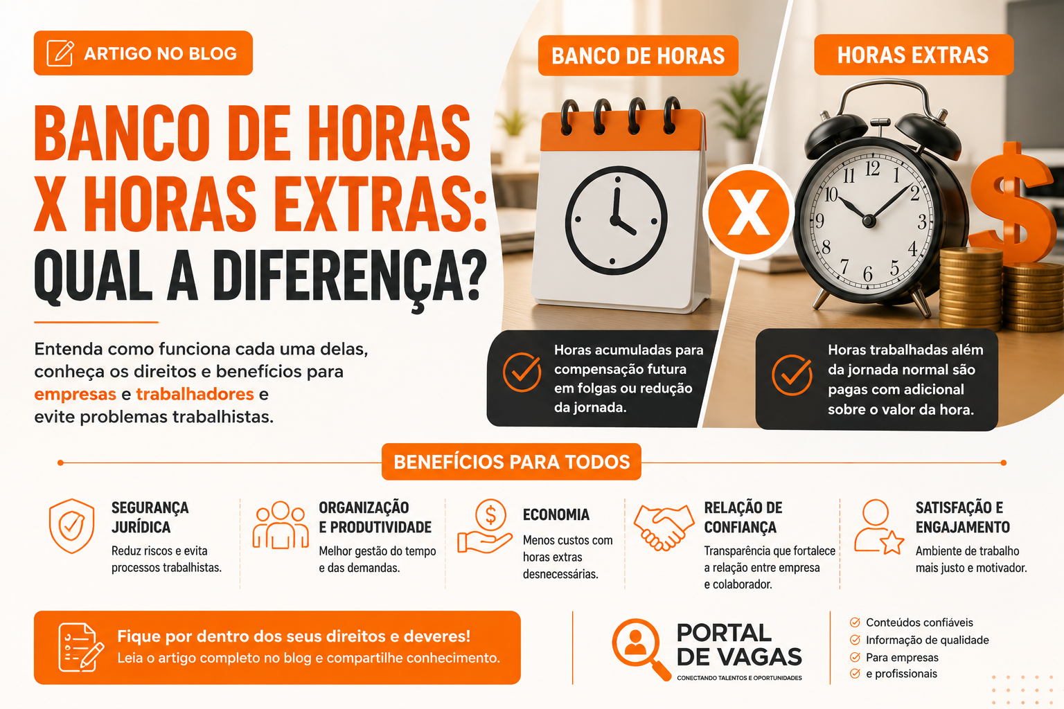 Banco de Horas x Horas Extras: Qual a Diferença?
